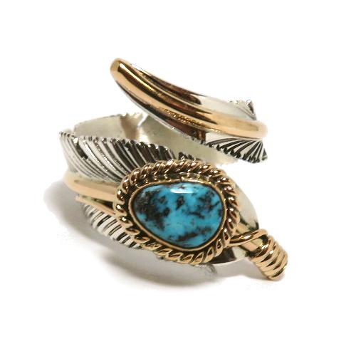 フェザーリング、インディアンジュエリー、羽型ジュエリー、Harvey Mace