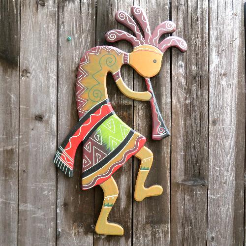 サンタフェ、アメリカインディアンスタイルのアートやサインボード〔看板〕