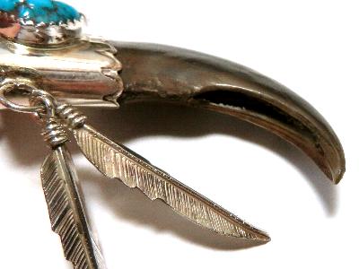 インディアンジュエリー ベアクローペンダント