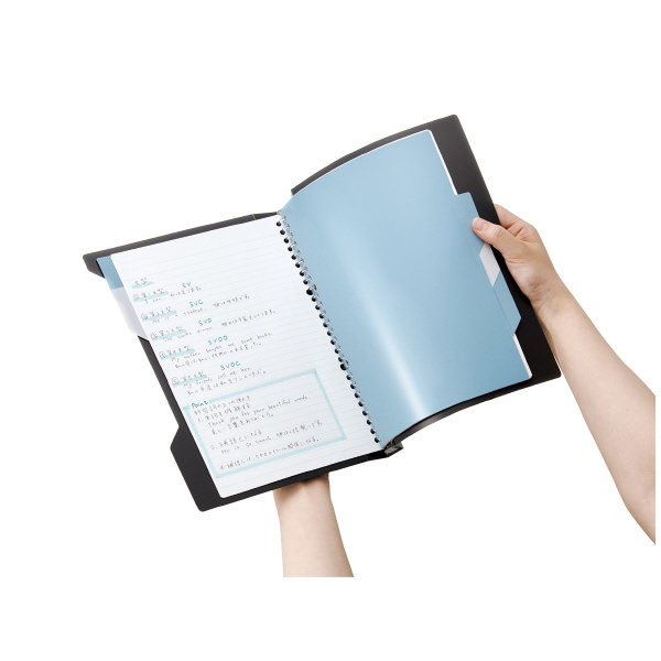 キャンパスインデックスで開けやすいバインダー65枚B5黒 | コクヨ公式