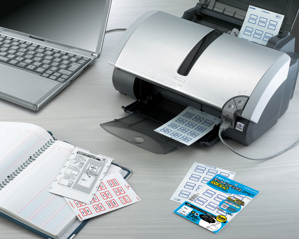 タックインデックス小18×25mm160片(16片×10枚)青枠｜文具｜コクヨ