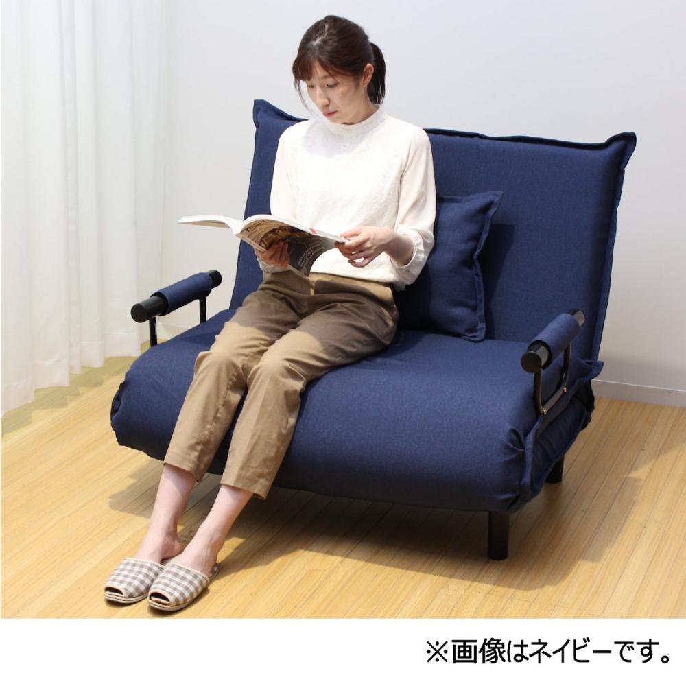 谷村実業 3WAY ソファベッド 大 ブラウン の通販 | ホームセンター