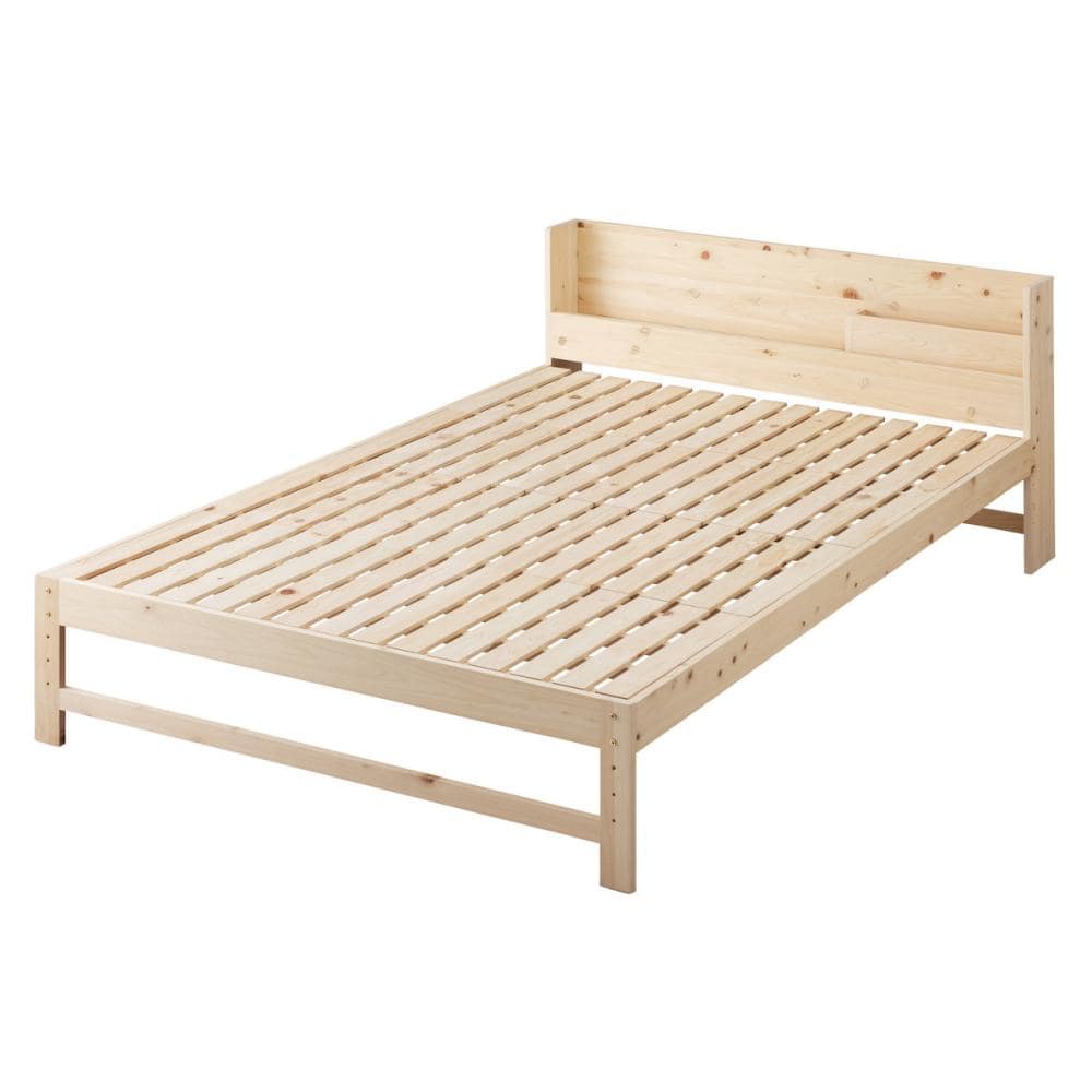 国産総ヒノキすのこベッド コンセント・USBポート付き シングル