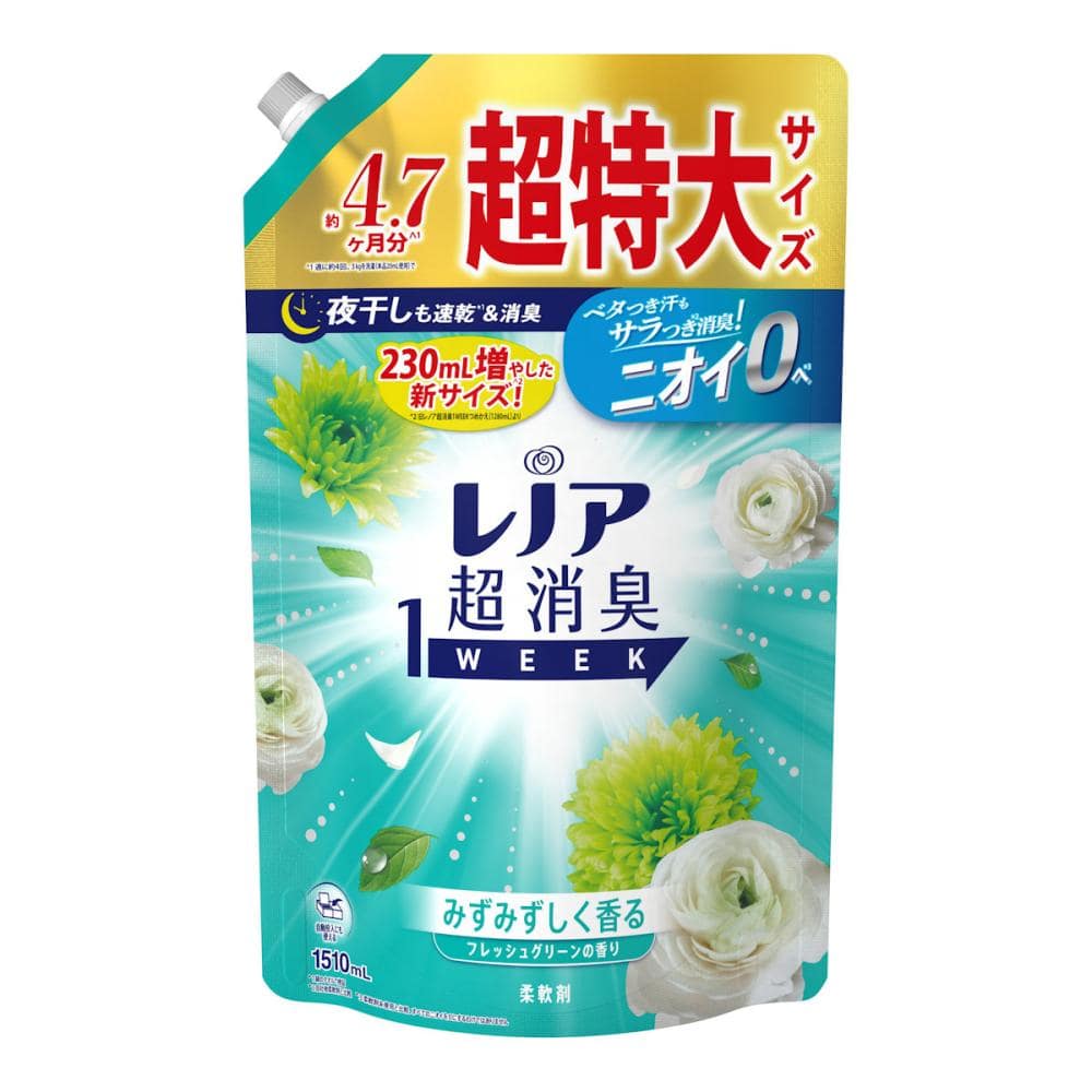 P＆G レノア 超消臭1WEEK みずみずしく香るフレッシュグリーン
