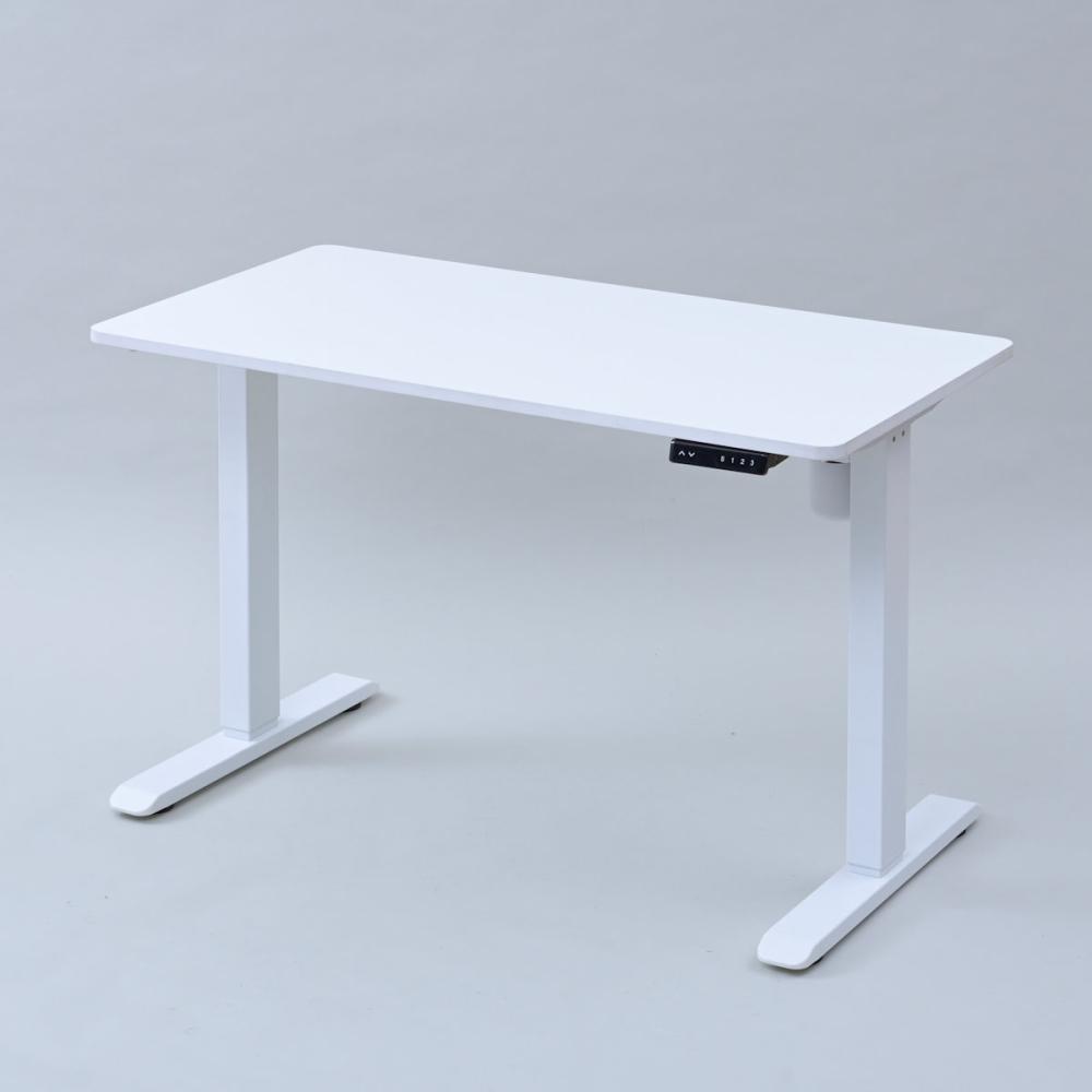 電動昇降デスク 幅120×高さ71～116×奥行60cm ホワイト