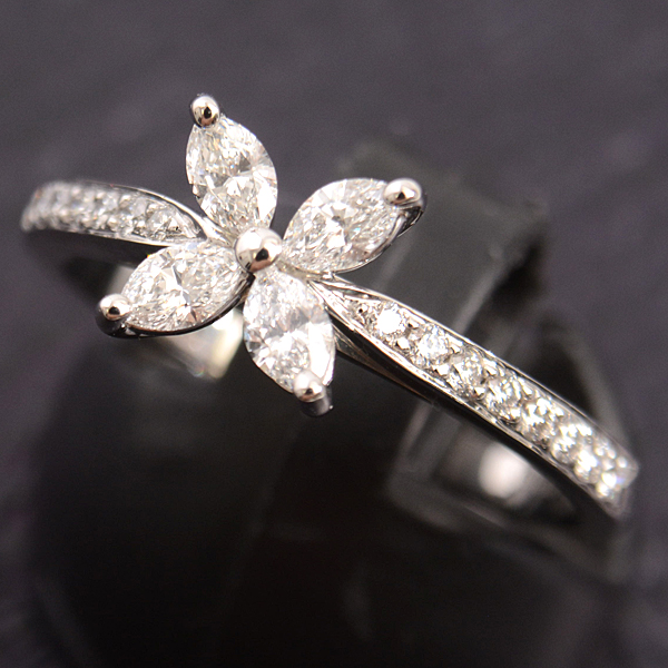 ティファニー TIFFANY PT950 ビクトリア ダイヤリング 14号 | 河田質店