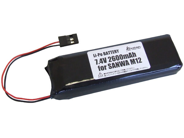 サンワM12S RS、バッテリー2個、受信機7個付属 サンワM12S RS、バッテリー2