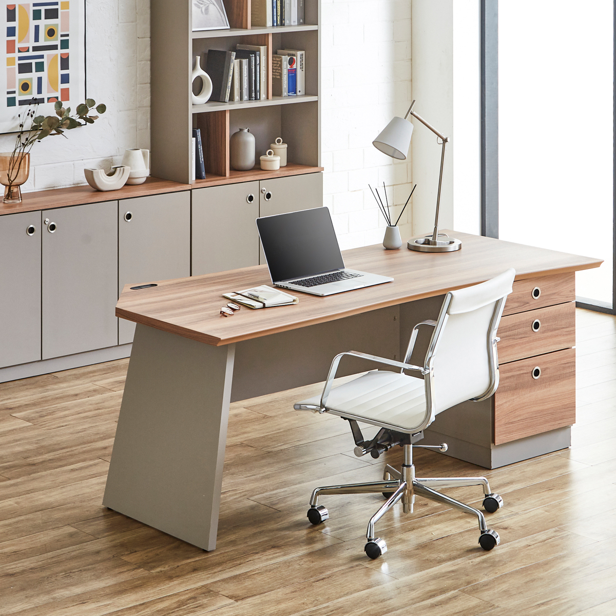 arbre アーブル 片袖デスク 幅1800 奥行850 高さ720 MKAB-1885-GRW