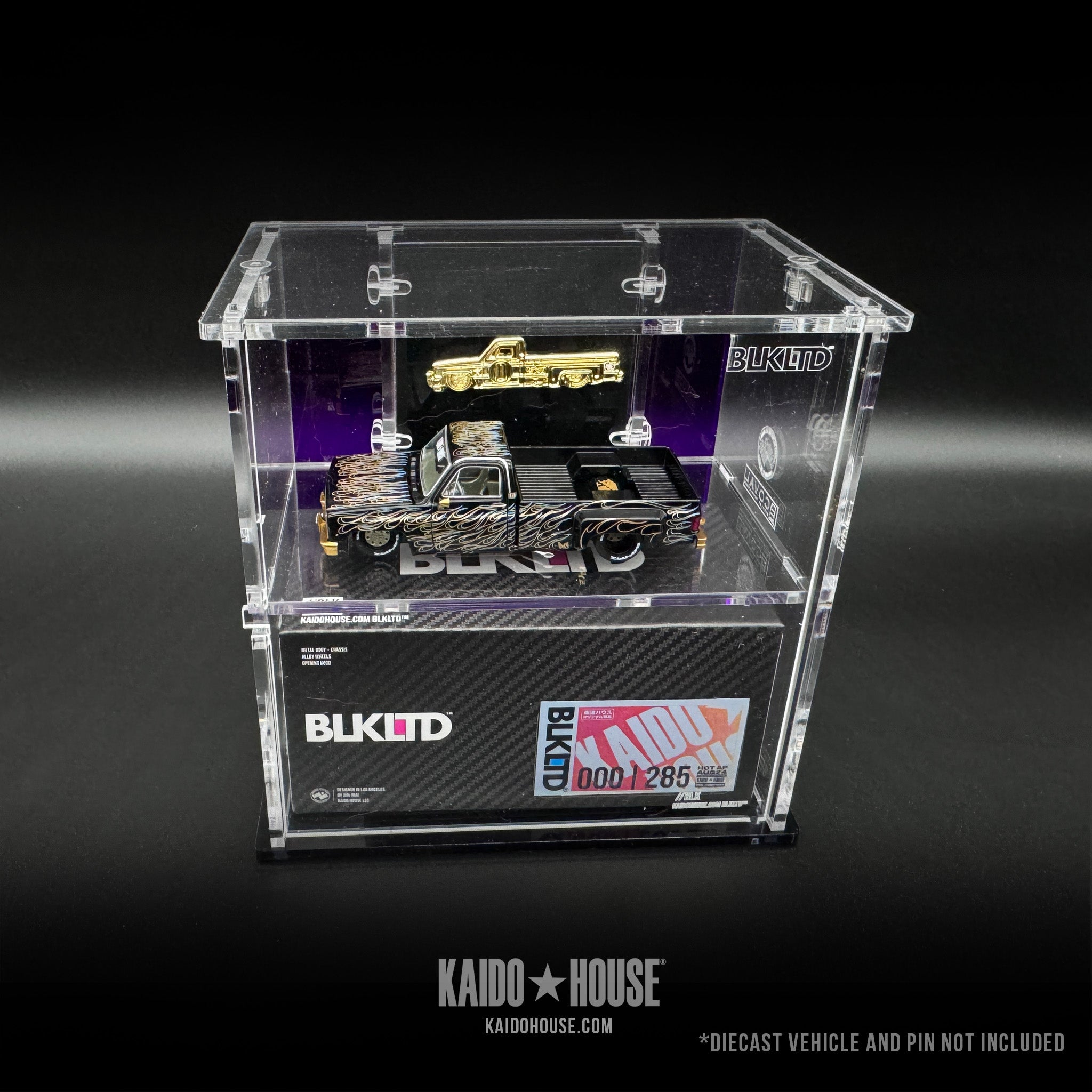 BLKLTD® display case Purple Edition *CASE ONLY – KAIDO HOUSE LLC