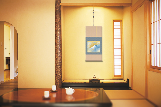 上村松園 鼓の音（名画複製画） 尺五 特別価格 日本製 大観 玉堂 松園