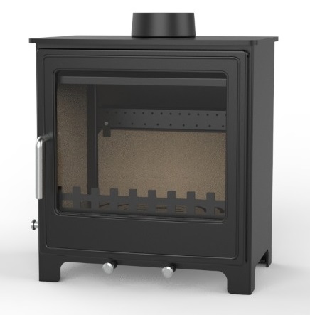 EEK A Kaminofen Z08, externe Zuluft, Holz&Kohle + dauerbrandf. – 8 kW