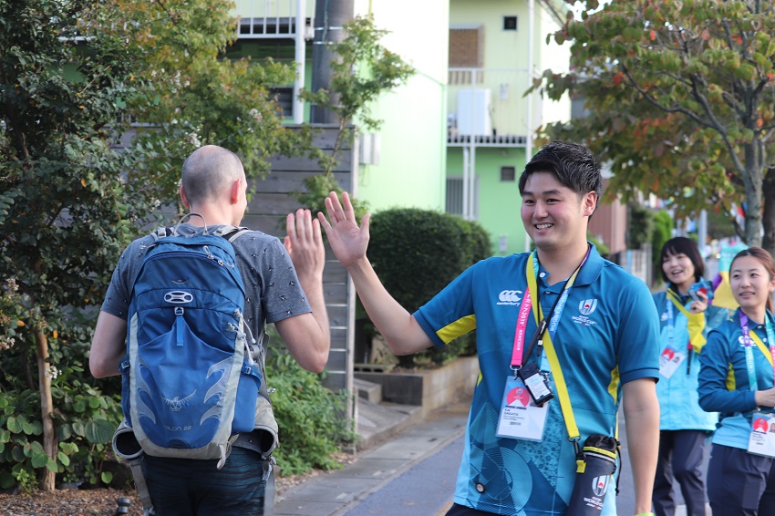 ラグビーワールドカップ2019™日本大会」で在学生がボランティアとして