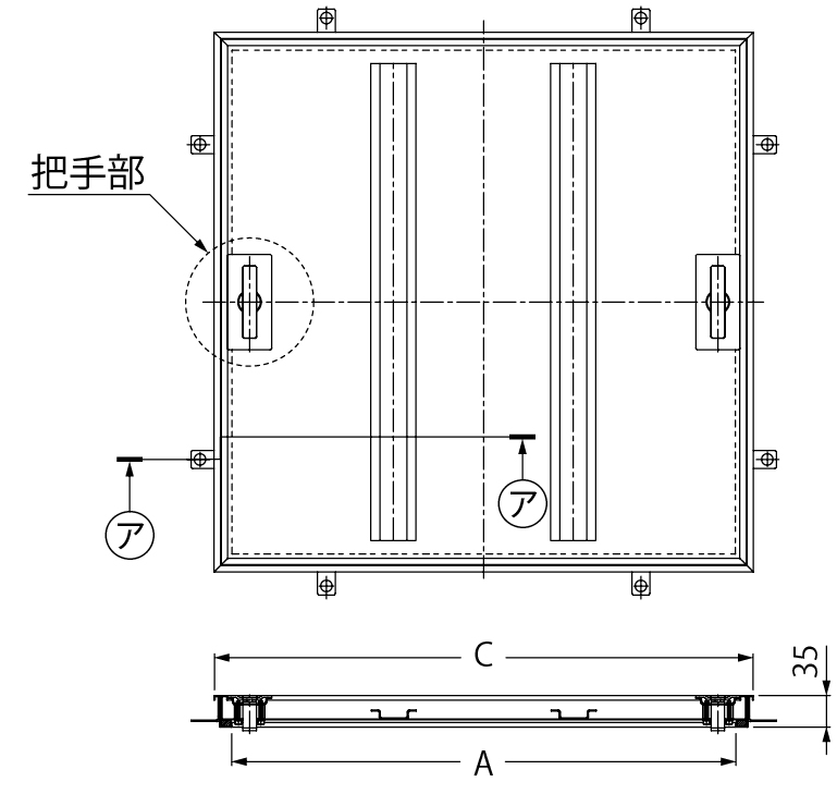 MSXO-M | フロアーハッチ | カネソウ株式会社 建設用金属製品の総合
