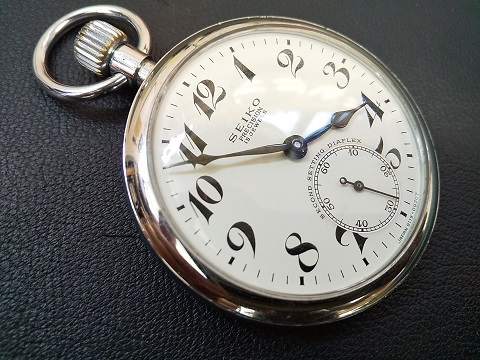 ベ*ん様 【チャレンジ20000キロ刻印あり/稼働】SEIKOセイコー 鉄道時計 ベ*