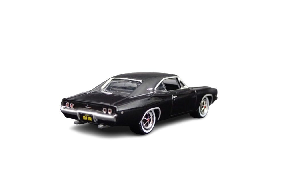 1968 Dodge Charger R/T - Black Diecast 1:64 Scale Model
