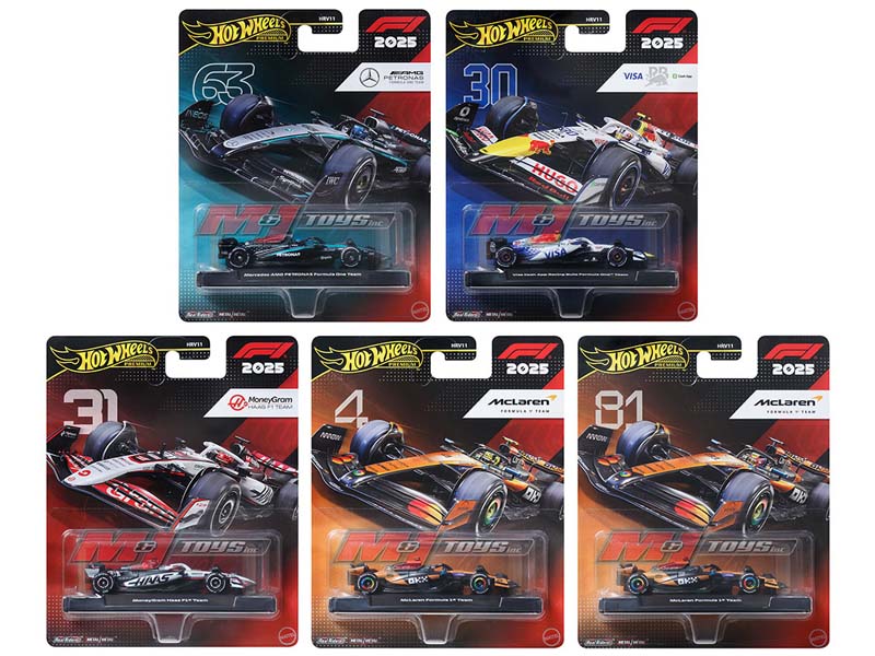 PRE-ORDER F1 2025 Racing Premium J Assortment SET OF 8 Diecast 1