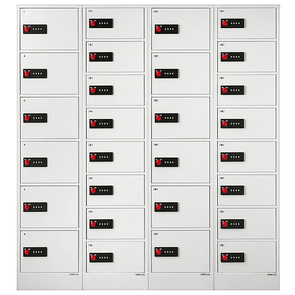 EIKO エーコー 貴重品保管庫 ReZERO LOCK＜数字合わせ式＞1列6段 6人用