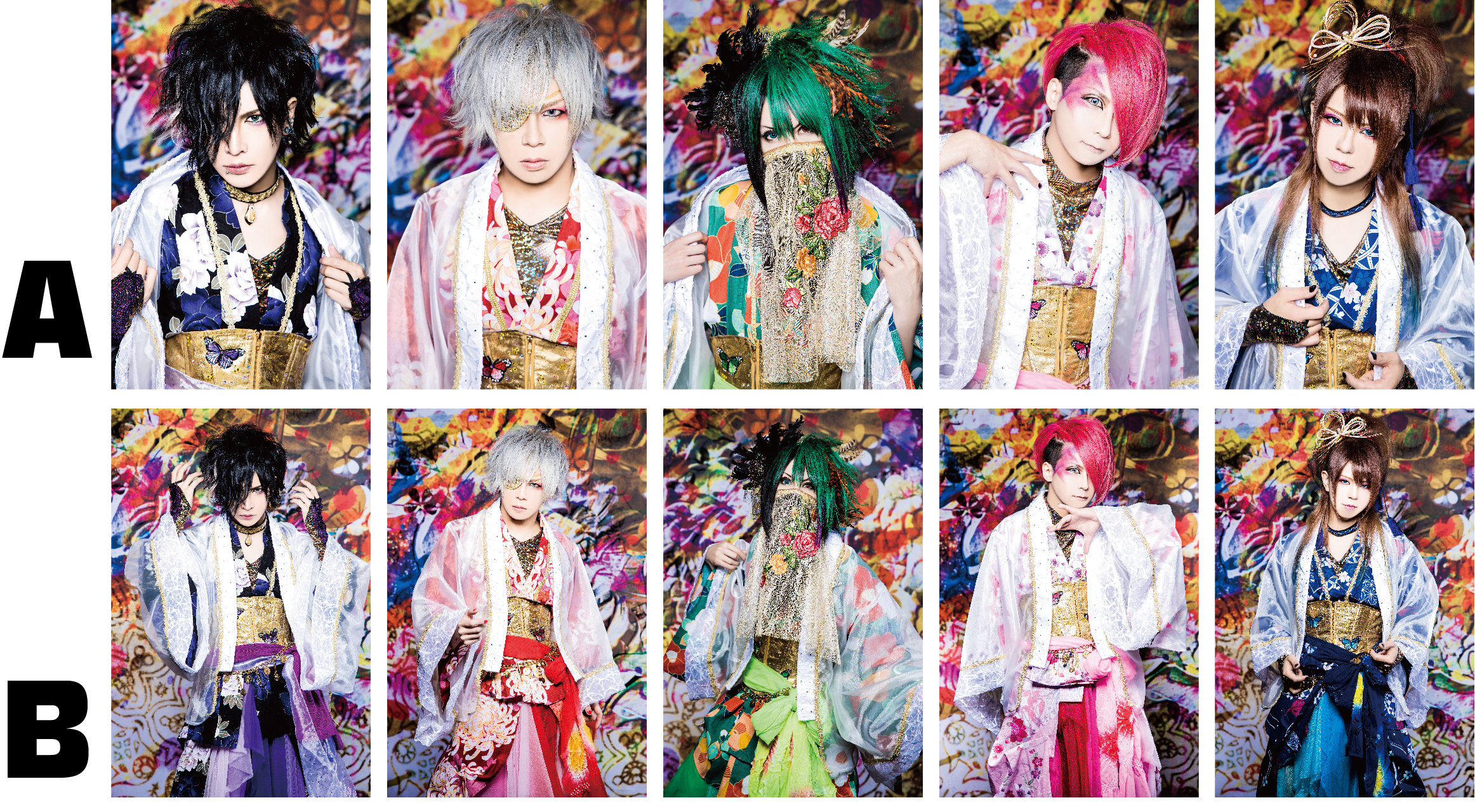 己龍 歴代衣装胸像 アクリルスタンド アクスタ 己龍 歴代衣装胸像