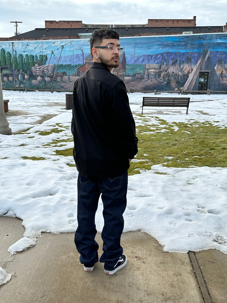 m*x様 極美品 PENDLETON BOARD SHIRT L ブラック 単色 Shop Men's