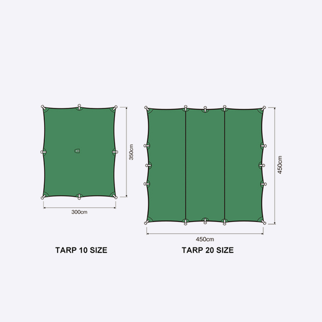 HILLEBERG ヒルバーグ タープ10エクスペディション グリーン