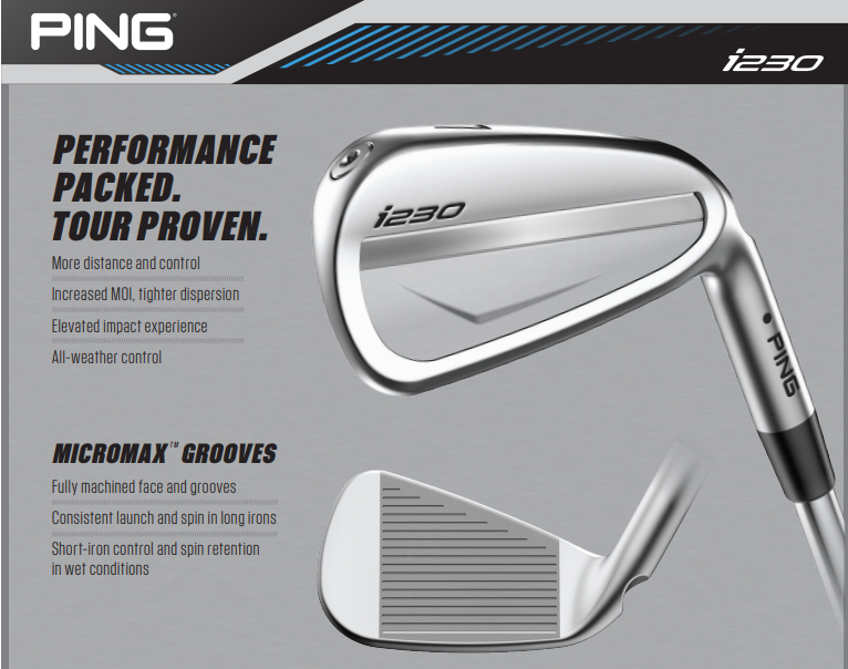 Pre-Order NOW: PING i230 Irons and iCrossover - Haggin Oaks