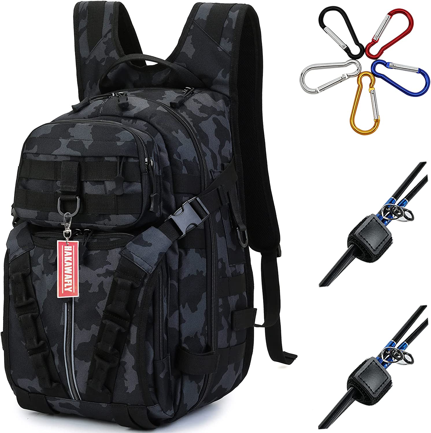 HAKAWAFLY 釣り リュック 大容量 釣り バッグ 5way フィッシングバッグ