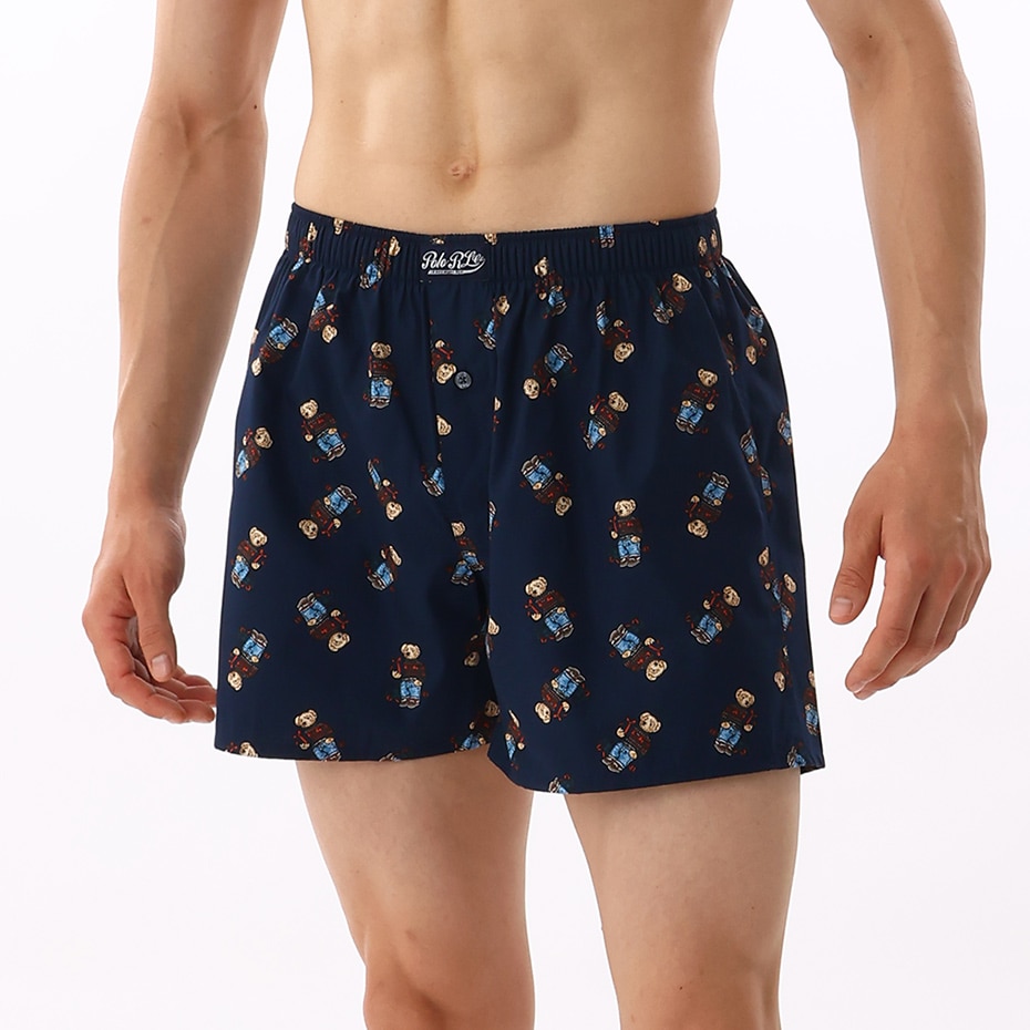トランクス ホリデーベアプリント ネイビー | ポロ ラルフ ローレン