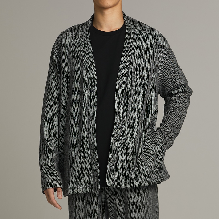 ヘリンボーン カーディガン ヘザーグレー | ポロ ラルフ ローレン