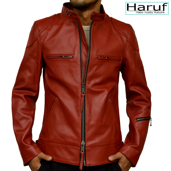 シングル ライダース 本革 ライダースジャケット メンズ レザー