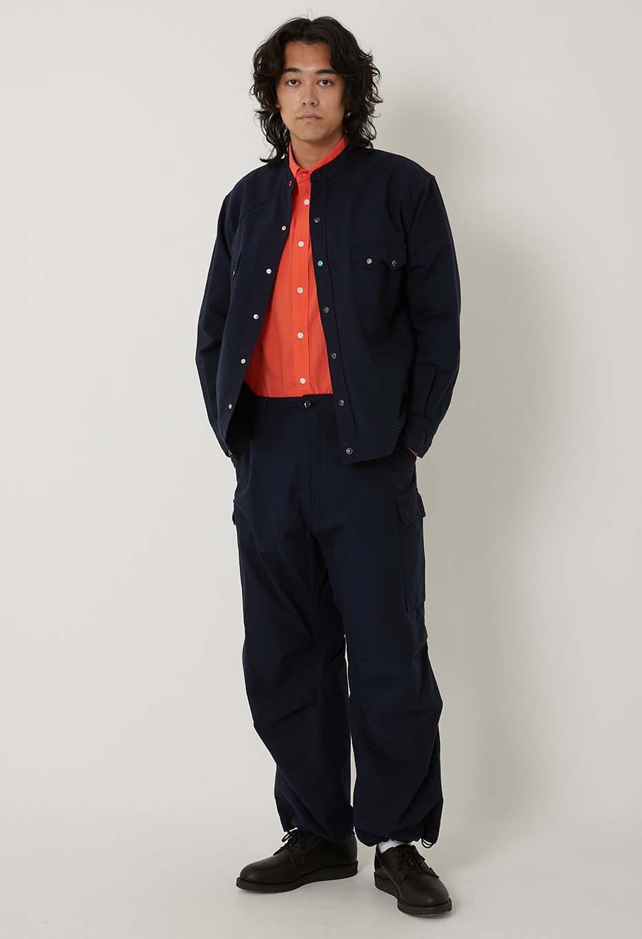 ヘビーオックス ノーカラーウエスタン シャツジャケット | HOLLYWOOD