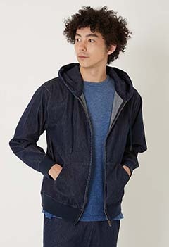 BLUE BLUE 聖林公司 / ハリラン ヘビースウェットフード付きコート2