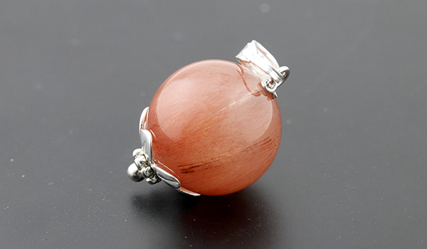 希望の光ペンダント（レッドルチルクォーツAAA）13mm※チェーン別売り