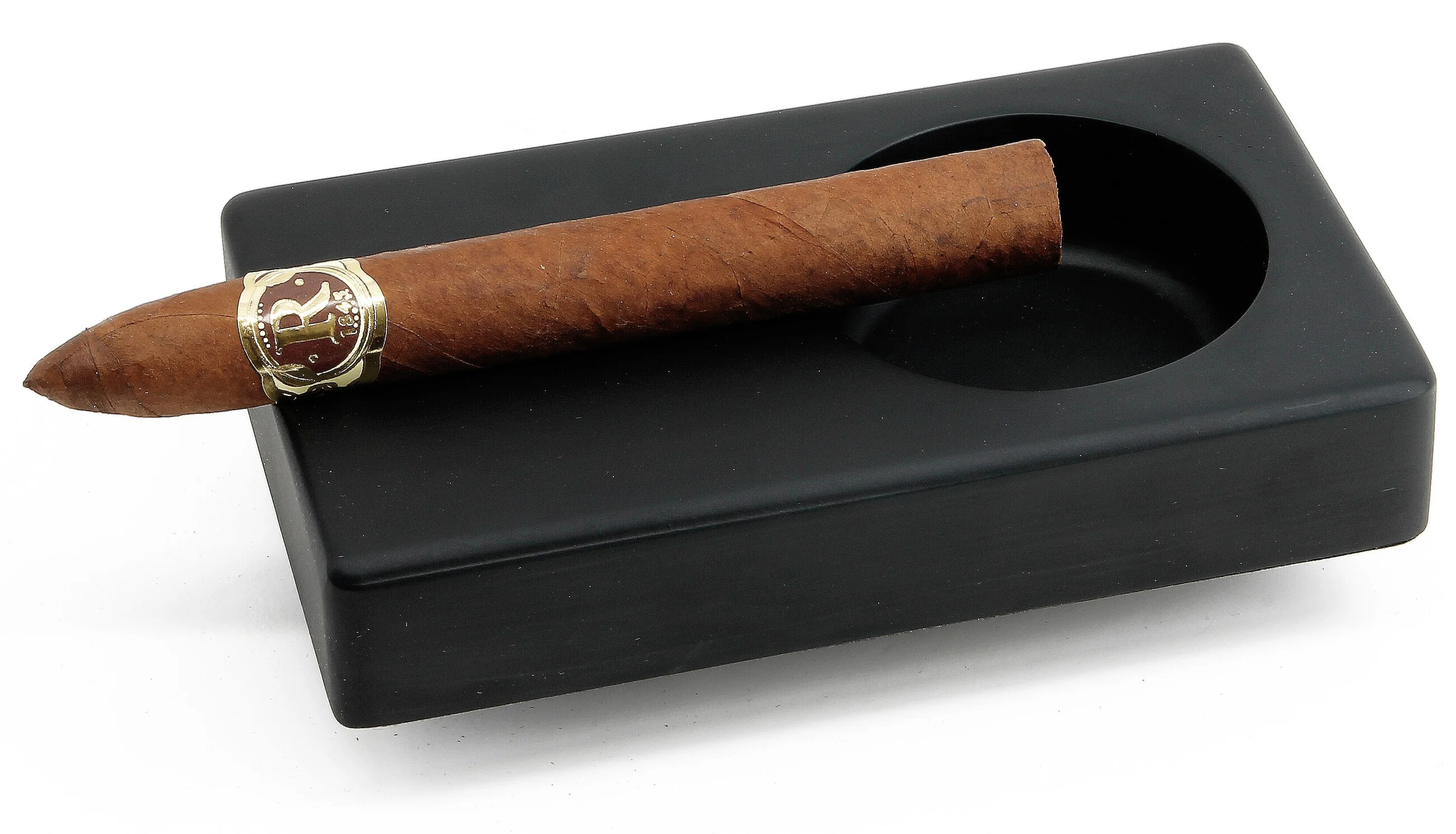 BigSmoke 木製葉巻用灰皿 ブラック 1本用 | 6 レビュー | 最低価格で