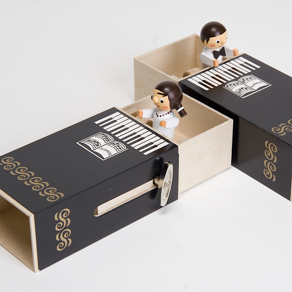 Wポップオルゴール ピアノ女の子：生活・くらし：百町森