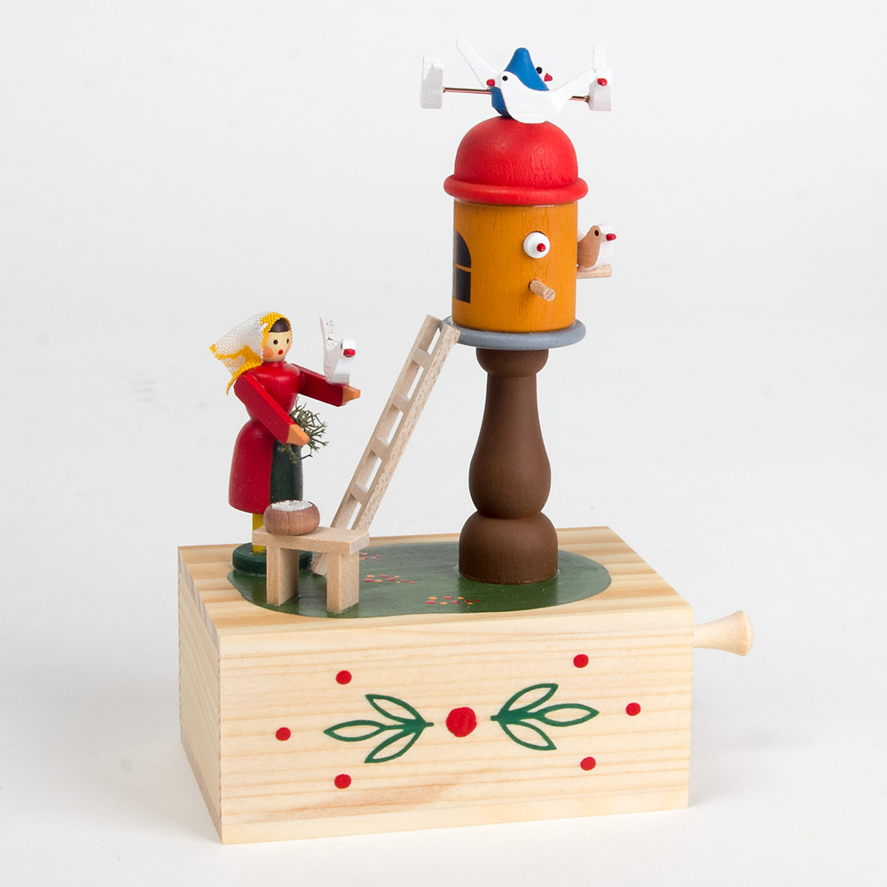 回転式オルゴール 白馬 ルブの森☆ 回転式オルゴール 白馬 ルブの森