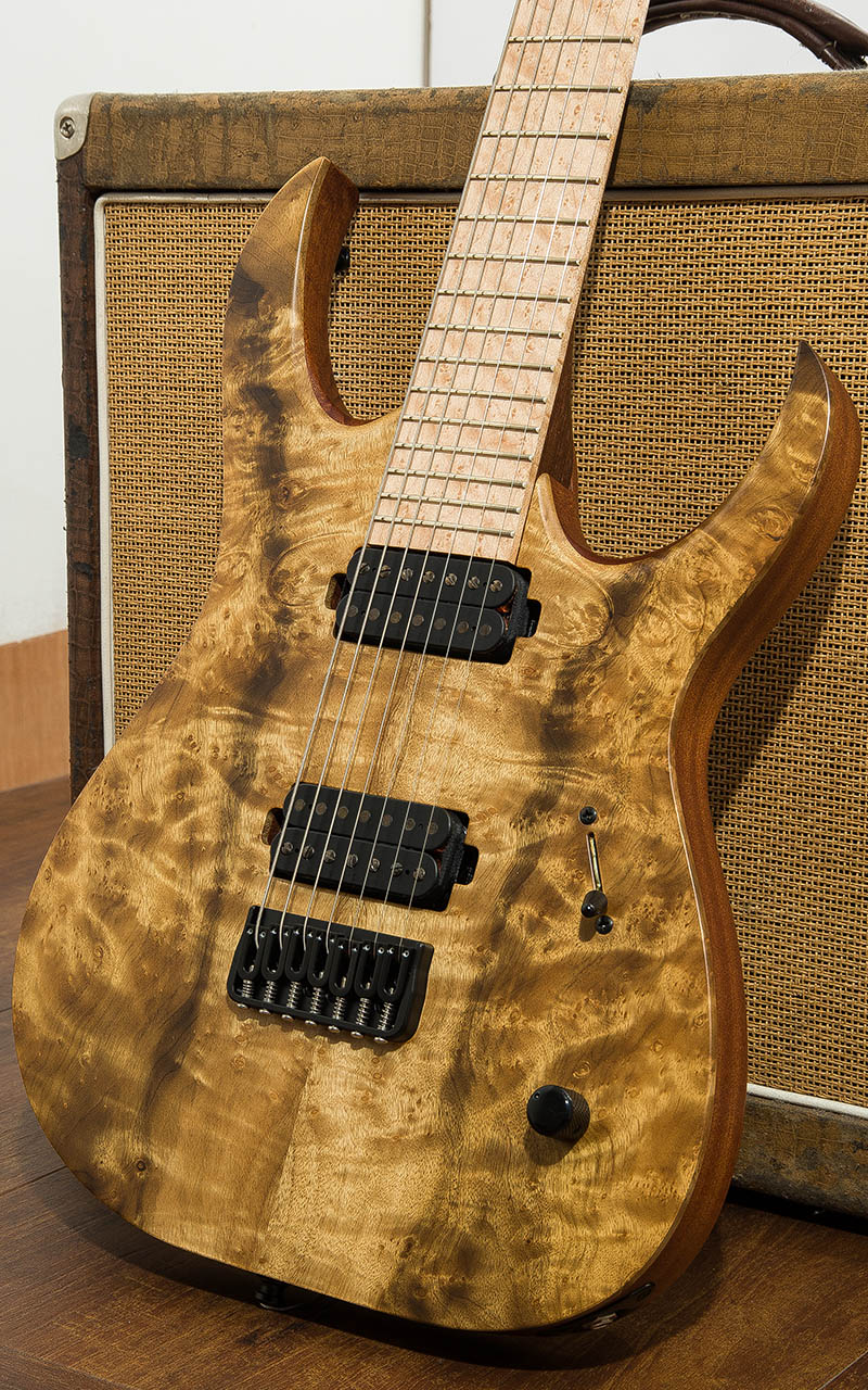 Mayones Duvell Elite 7 Burl Quilt Natural 2017 中古｜ギター買取の