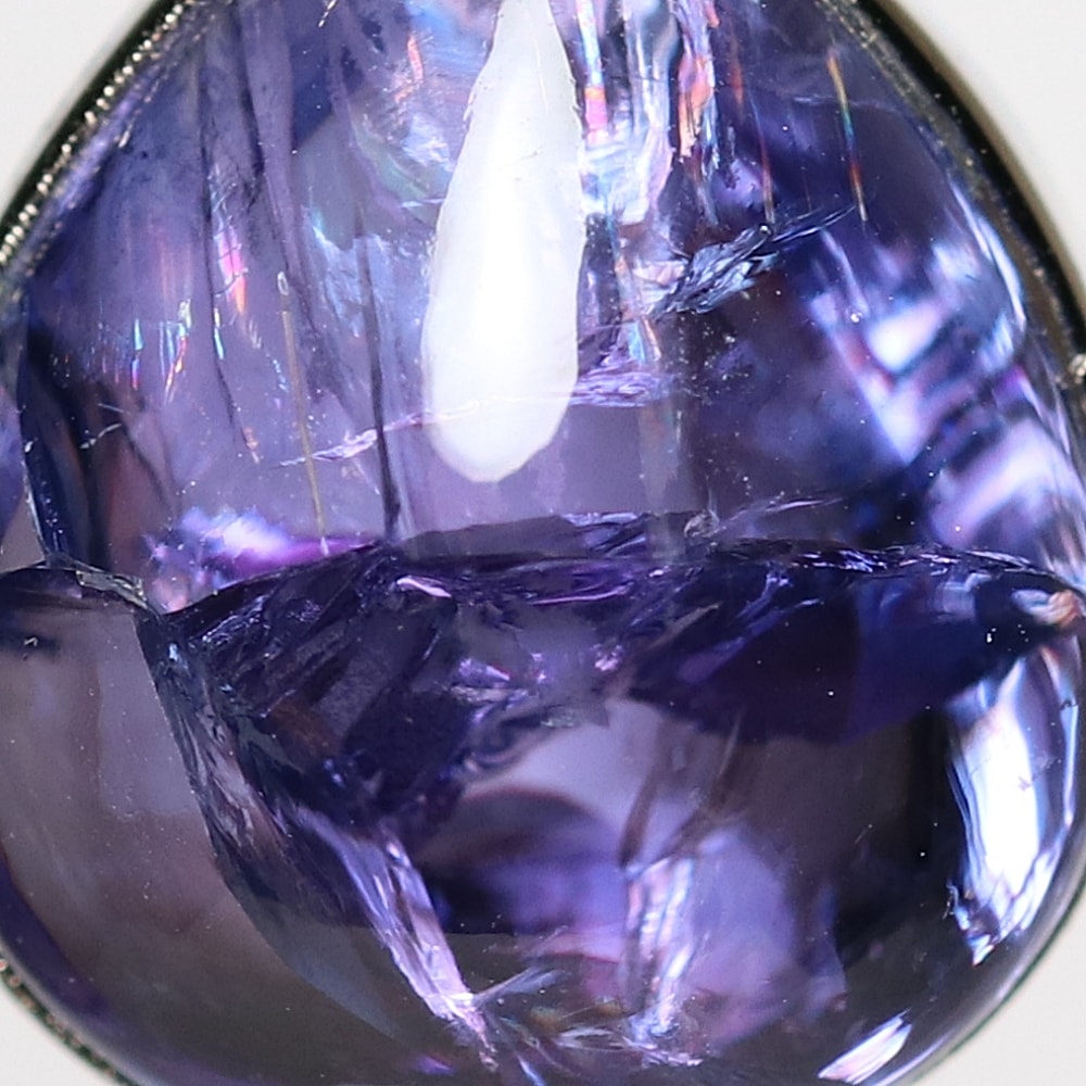 トップクォリティ] 宝石質タンザナイトペンダントトップ（シルバー925