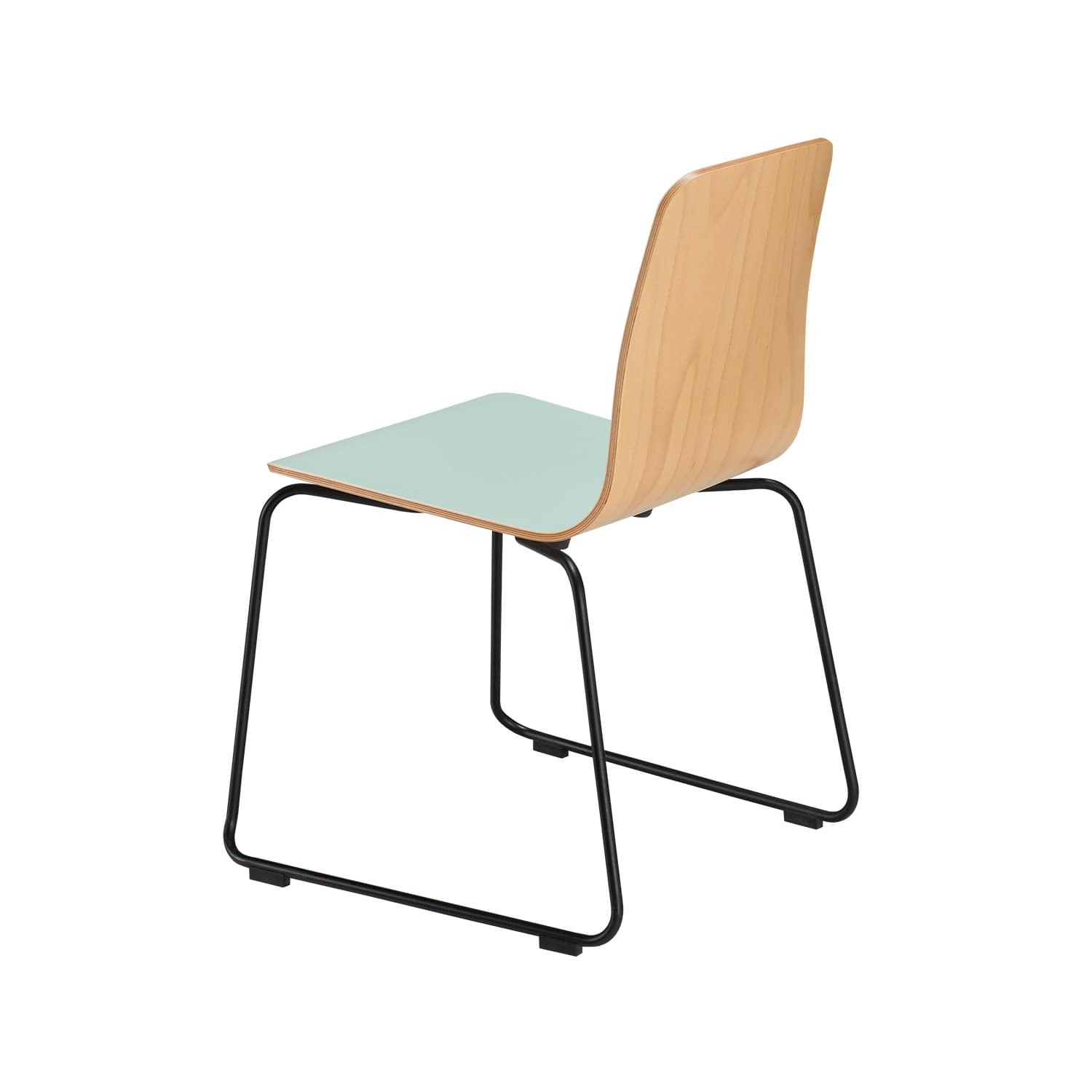 在庫限り】LANGUE STACKING CHAIR Green｜リビング・ダイニングチェア