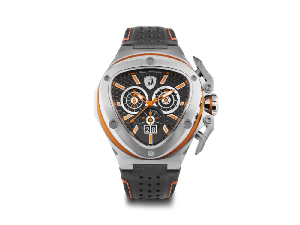 Tonino Lamborghini Spyder X Orange SS Quartz Watch, 53 mm