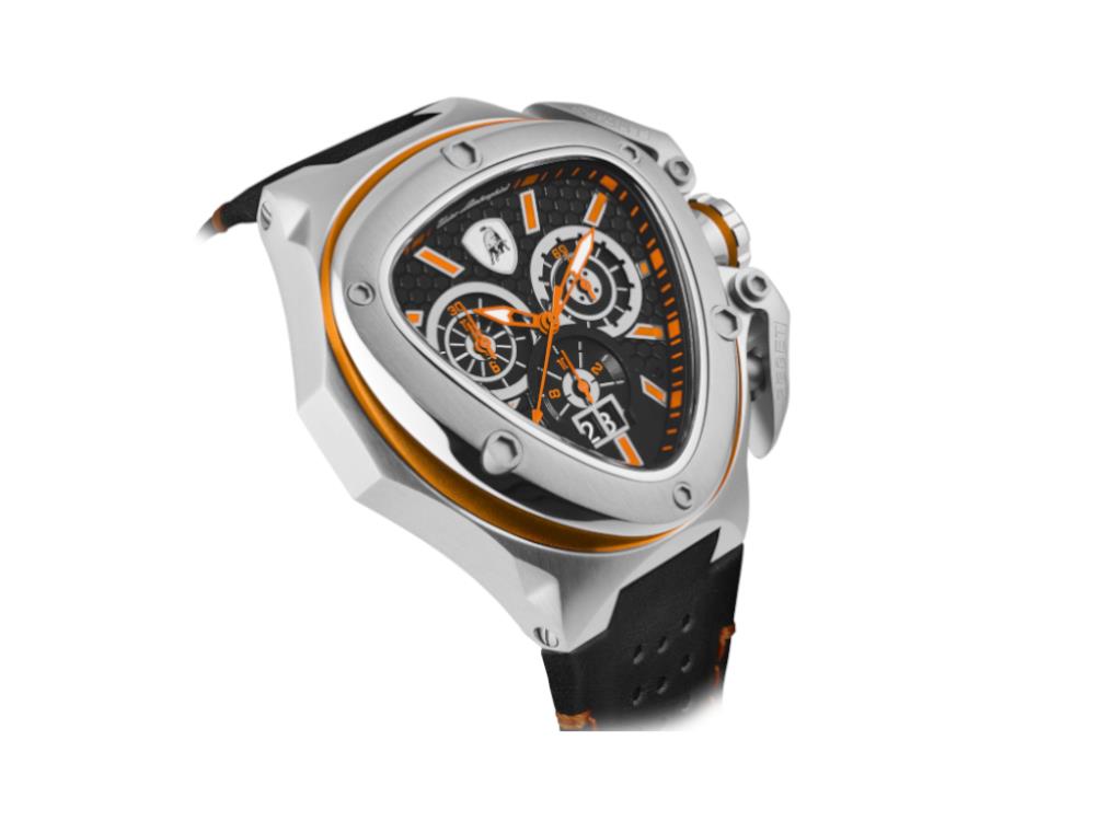 Tonino Lamborghini Spyder X Orange SS Quartz Watch, 53 mm