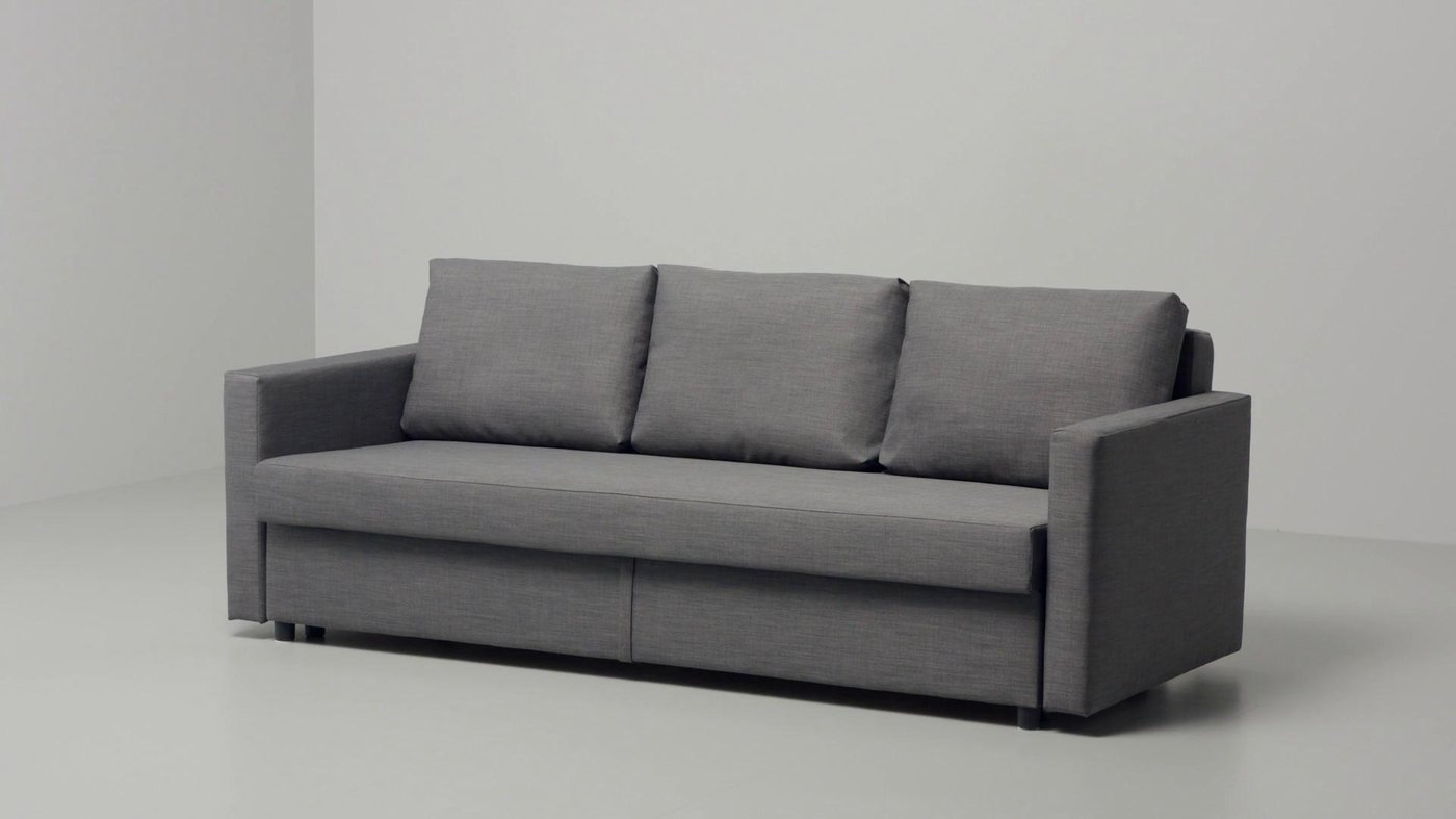 FRIHETEN sleeper sofa, Skiftebo dark gray - IKEA