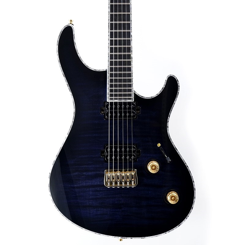 MAYONES Regius 6 (Trans Dirty Blue Burst Gloss w/Glod Hardware