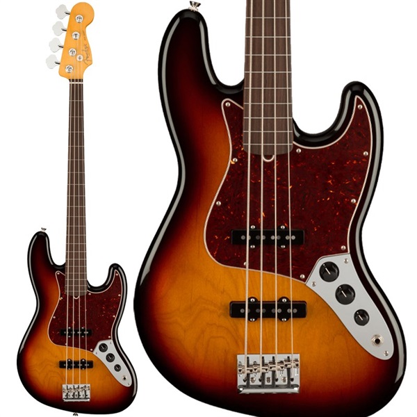 Fender USA American Professional II Jazz Bass FRETLESS (3-Color