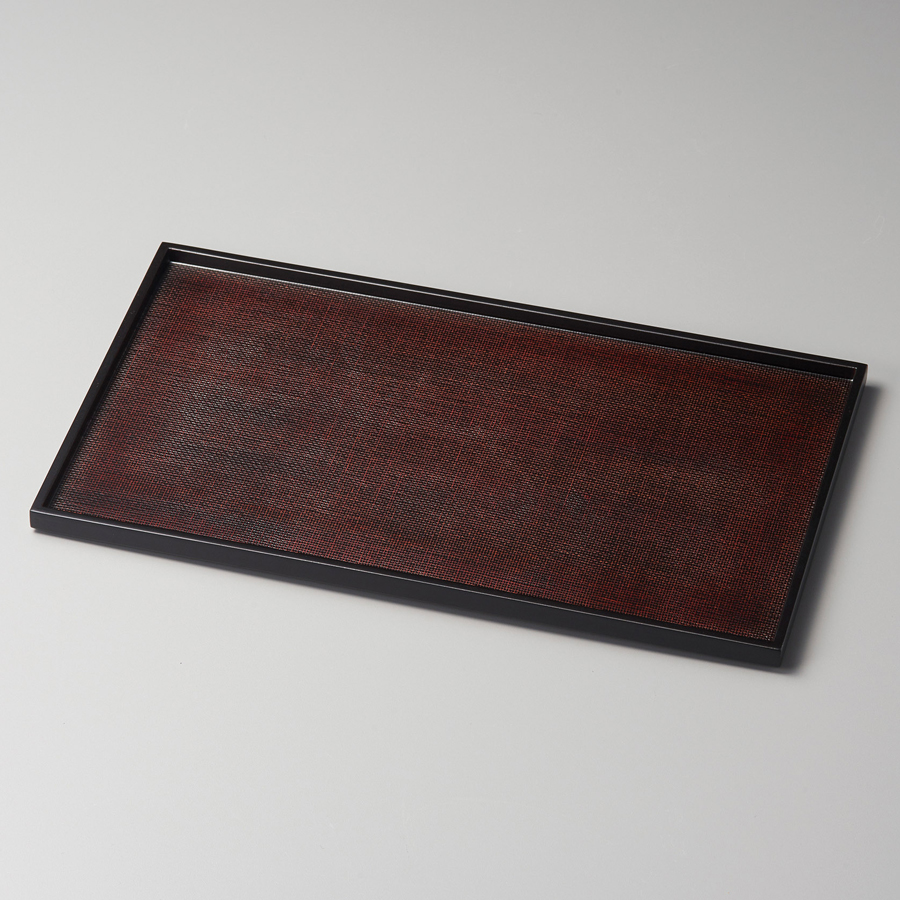 多用盆 布目 古代朱/曙 木製 12-11105 漆器の井助