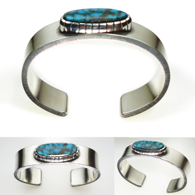 オーダーメイド232-1960'sオールドキングマンターコイズ・メンズバングル