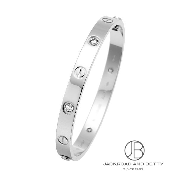 ラブブレスレット クラシックモデル 4Pダイヤ WG 16[B6035816] Love