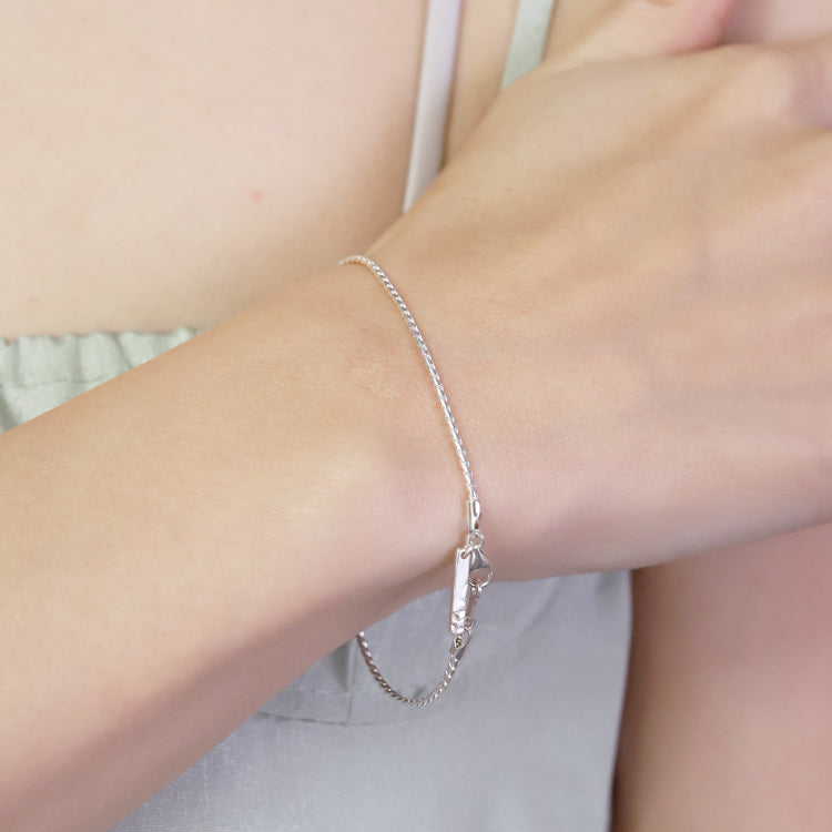 ツイストチェーンブレスレット SV