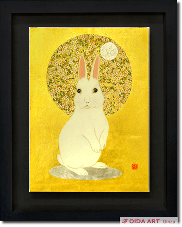 鈴木強 花ウサギ | 絵画など美術品の販売と買取 | 東京・銀座 おいだ美術
