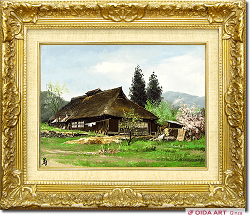 林喜市郎 春の米沢 | 絵画など美術品の販売と買取 | 東京・銀座 おいだ美術