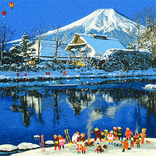 ヒロヤマガタ 日本のエッセンス 雪の富士 | 絵画など美術品の販売と